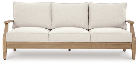 Head-on view of coffee table