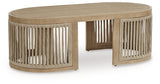 Serena Shores Beige Outdoor Coffee Table