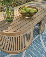 Serena Shores Beige Outdoor Coffee Table