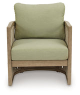 Serena outdoor sofa angled view