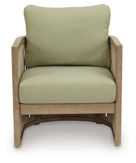 Serena outdoor sofa angled view