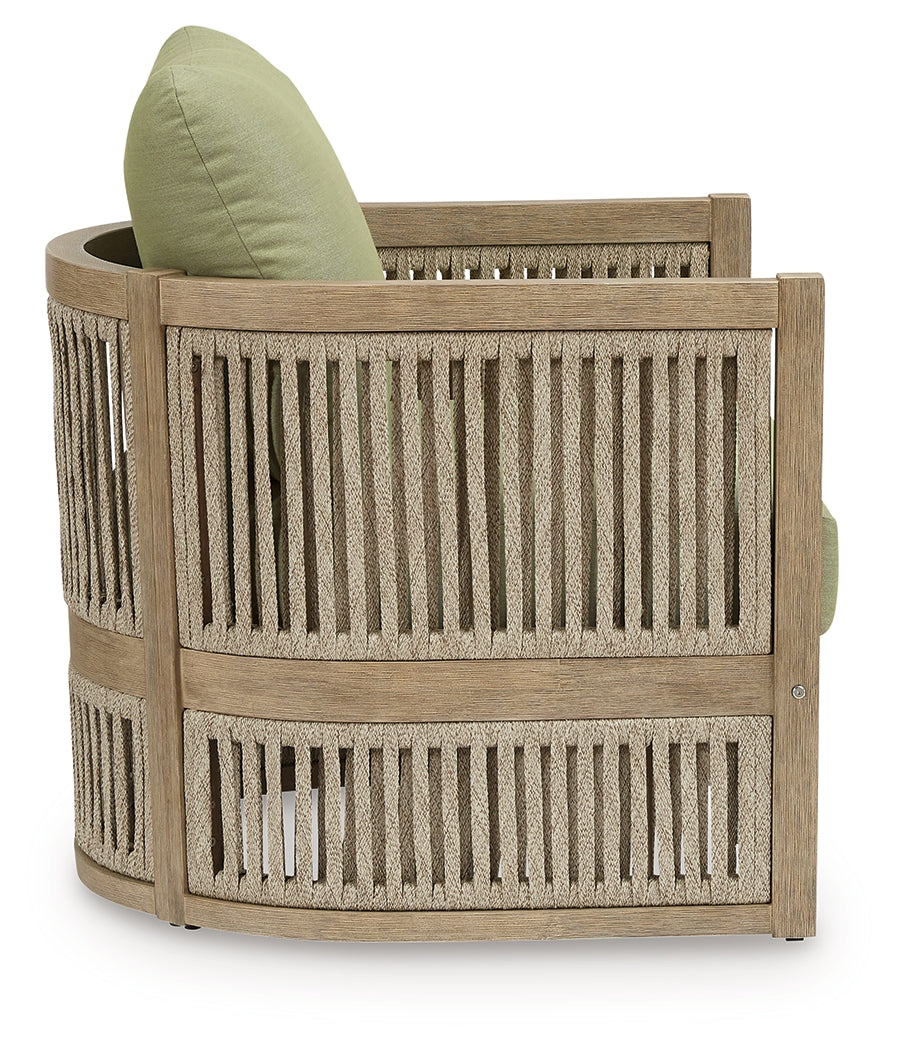 Serena outdoor sofa back view