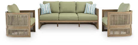 Serena outdoor sofa side angle