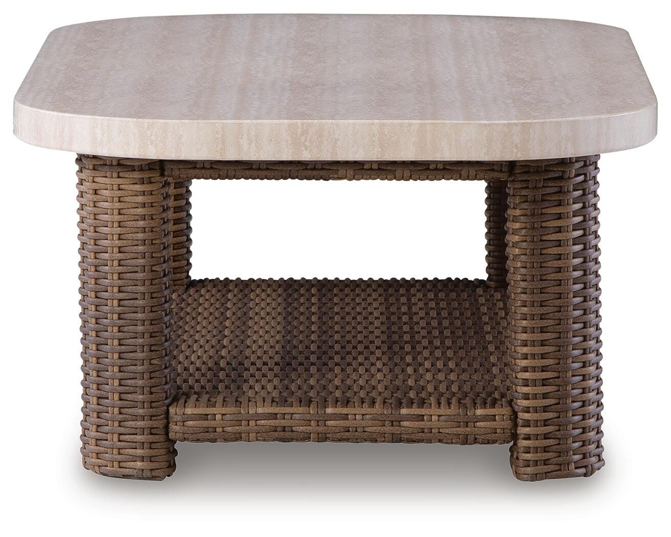 Side profile of Dolan Creek Outdoor Coffee Table