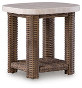 Dolan Creek Outdoor End Table side view
