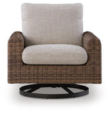 Back view of Dolan Creek outdoor swivel lounge chair