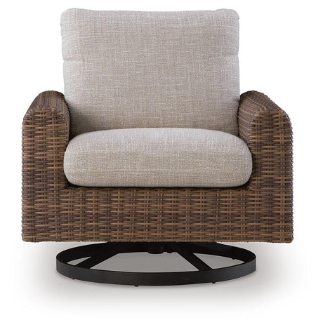 Back view of Dolan Creek outdoor swivel lounge chair