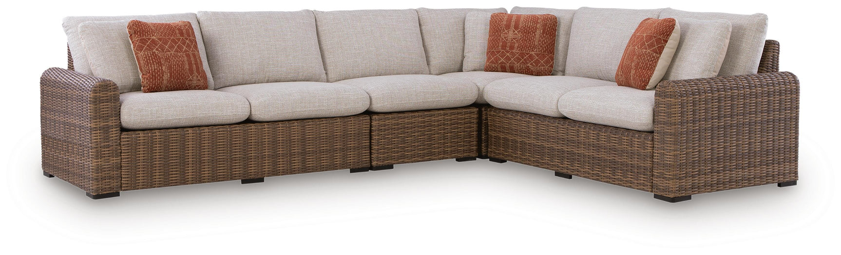 Close-up of resin wicker finish