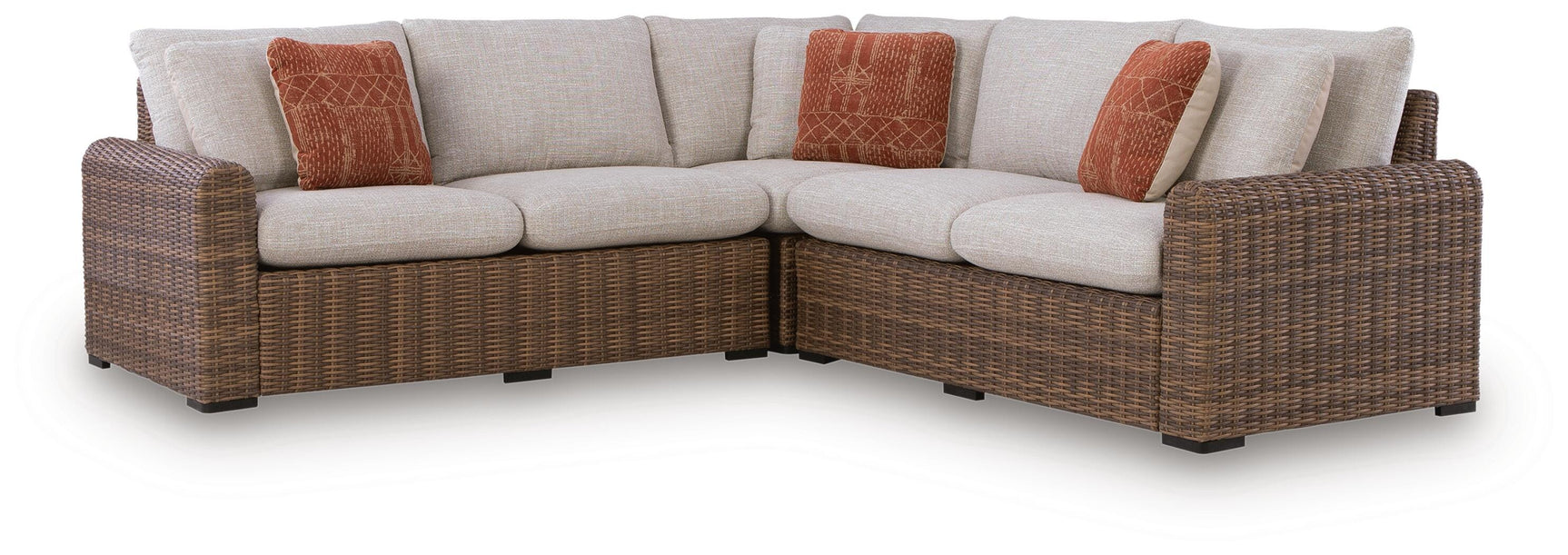 Dolan Creek sectional left-arm facing loveseat detail