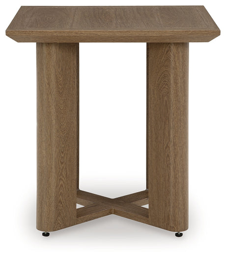 Serene Bay outdoor end table side view