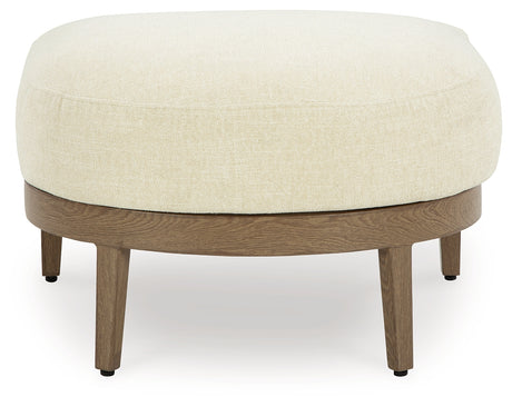 Serene Bay outdoor ottoman side view