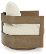 Set arranged with cushions in natural light
