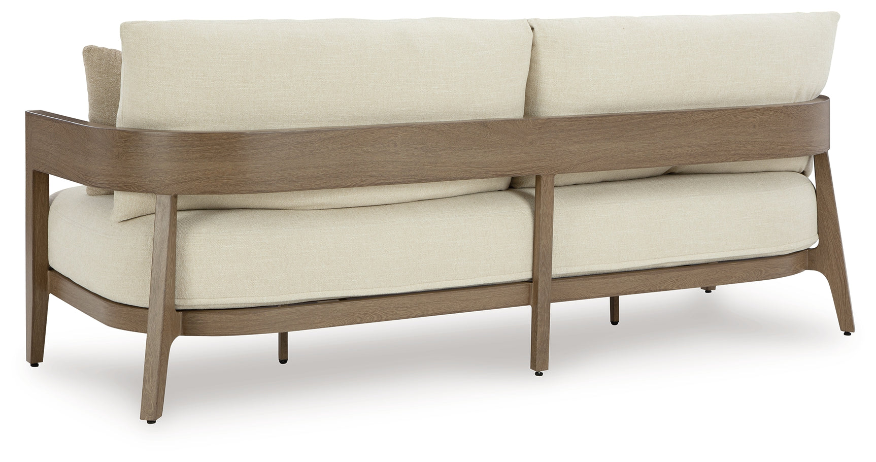 Back angle of loveseat and sofa with cushions