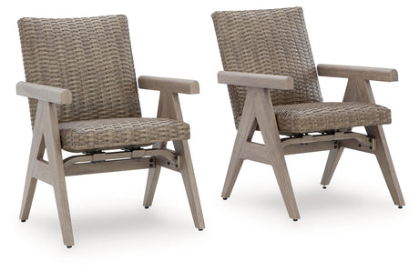 Cliff Trails outdoor rocking chair side angle