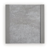 Hurley Park gray outdoor end table top view showing sintered stone surface