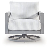 Hurley Gray Park lounge chair close-up side view