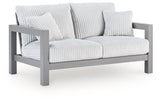 Back view of outdoor sofa showcasing frame