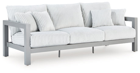 Hurley Park outdoor sofa side view showing arm detail