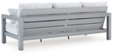 Back angle of loveseat frame