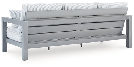 Back angle of loveseat frame