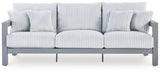 Outdoor loveseat head-on view