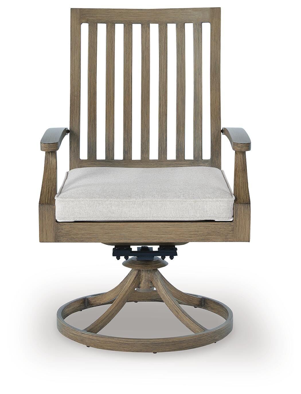 Rainier Brown/Beige Ranch Outdoor Dining Table and 6 Chairs