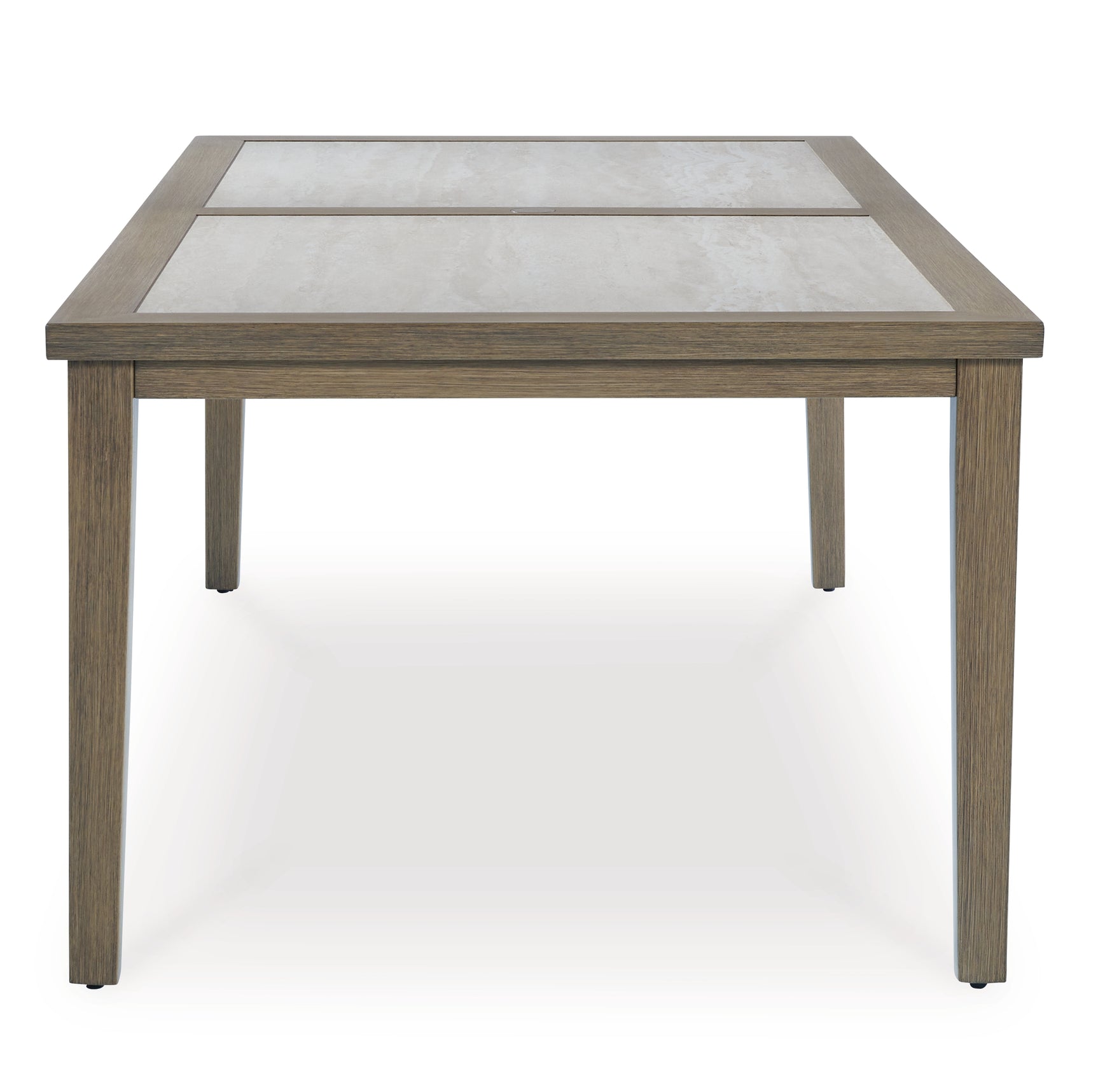Rainier Brown/Beige Ranch Outdoor Dining Table and 6 Chairs