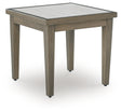 Rainier Ranch Outdoor End Table showing angled view