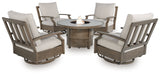 Rainier Beige Ranch outdoor chair with beige cushion detail
