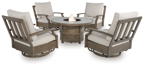 Rainier Beige Ranch outdoor chair with beige cushion detail