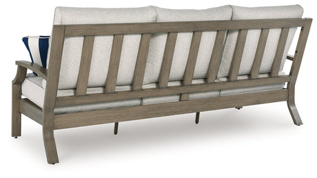 Back view of sofa with cushion details