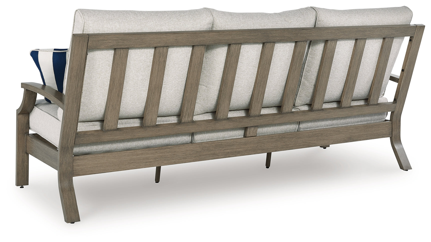 Back view of outdoor sofa