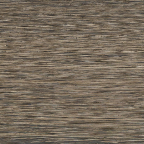 Close-up of brown wood-look powder-coated aluminum frame