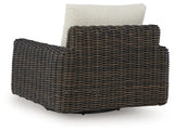 Kimora Outdoor Swivel Lounge Chair back view