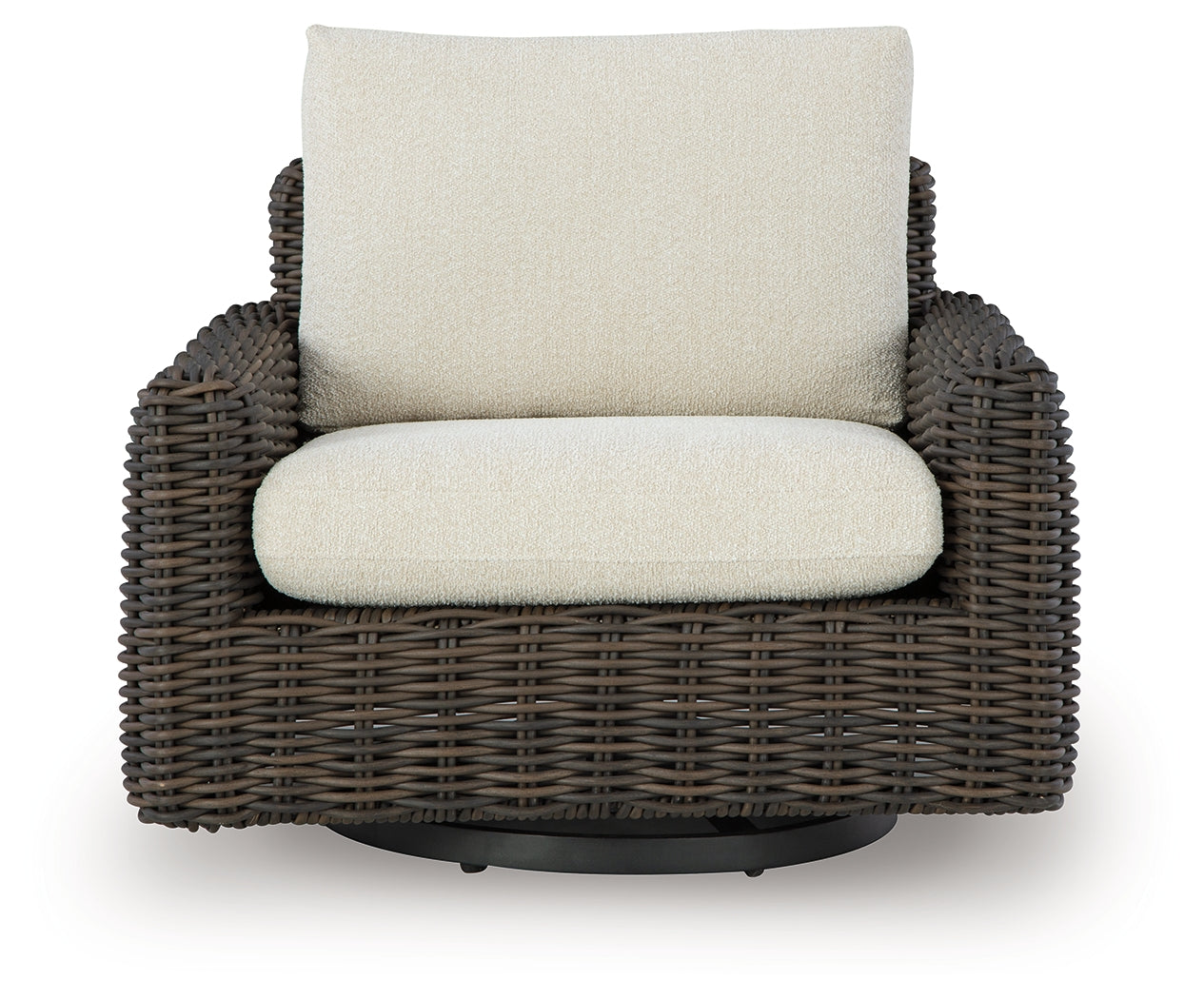 Kimora Outdoor Swivel Lounge Chair head-on view