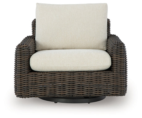 Kimora Outdoor Swivel Lounge Chair head-on view
