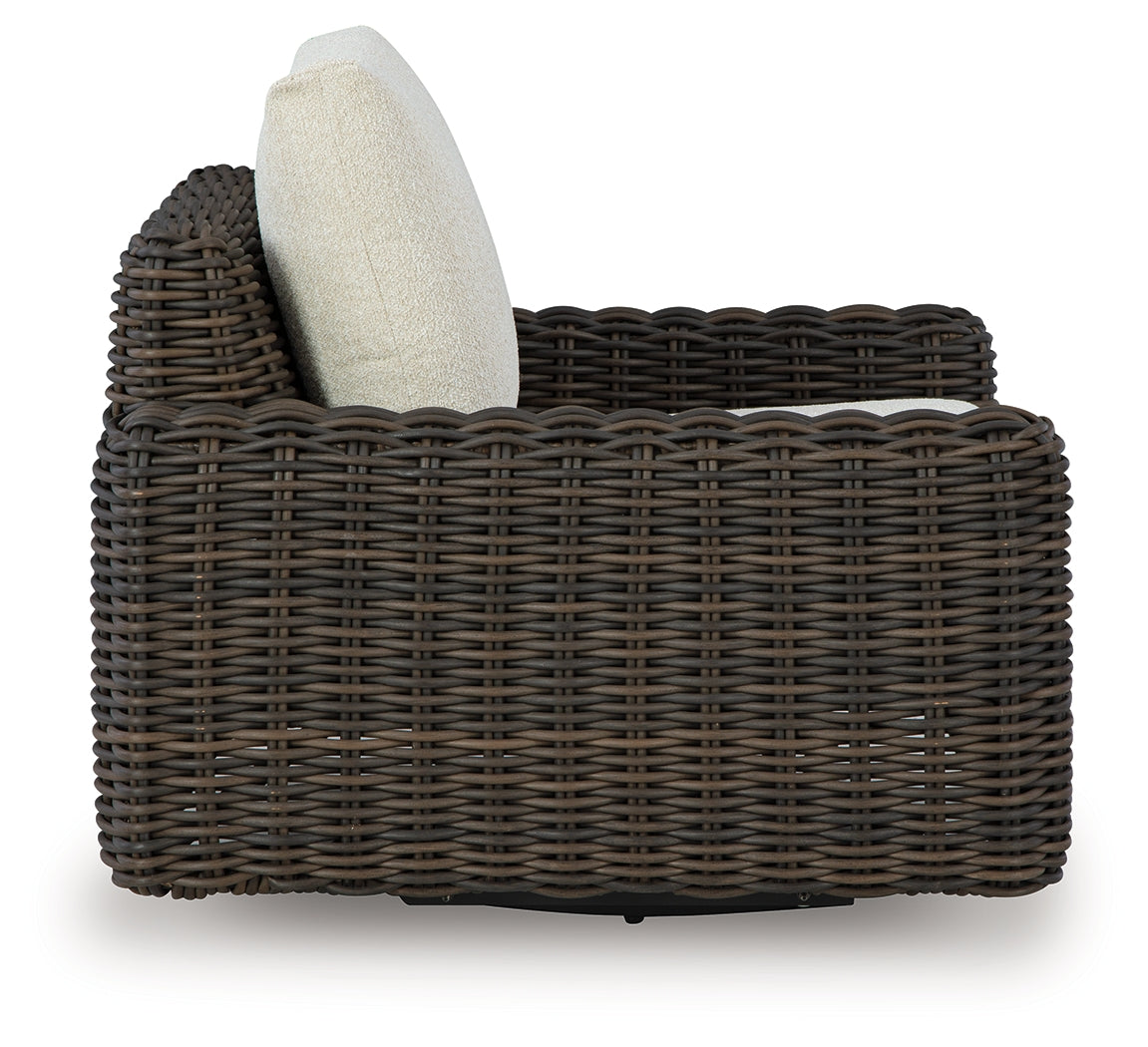 Kimora Outdoor Swivel Lounge Chair side profile