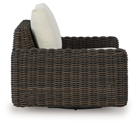 Kimora Outdoor Swivel Lounge Chair side profile