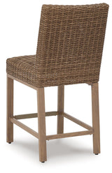Top view of seat and cushion on Walton Bridge bar stool
