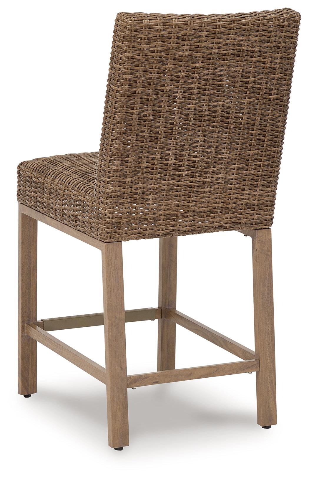 Top view of seat and cushion on Walton Bridge bar stool