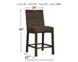 Paradise Trail Medium Brown Bar Stool (Set Of 2) - Ella Furniture