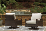 Side profile of Paradise Trail swivel lounge chair