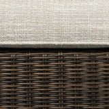 Swatch of medium brown resin wicker material for Paradise Trail collection