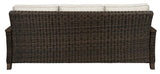 Paradise Trail Medium Brown Outdoor Sofa back view