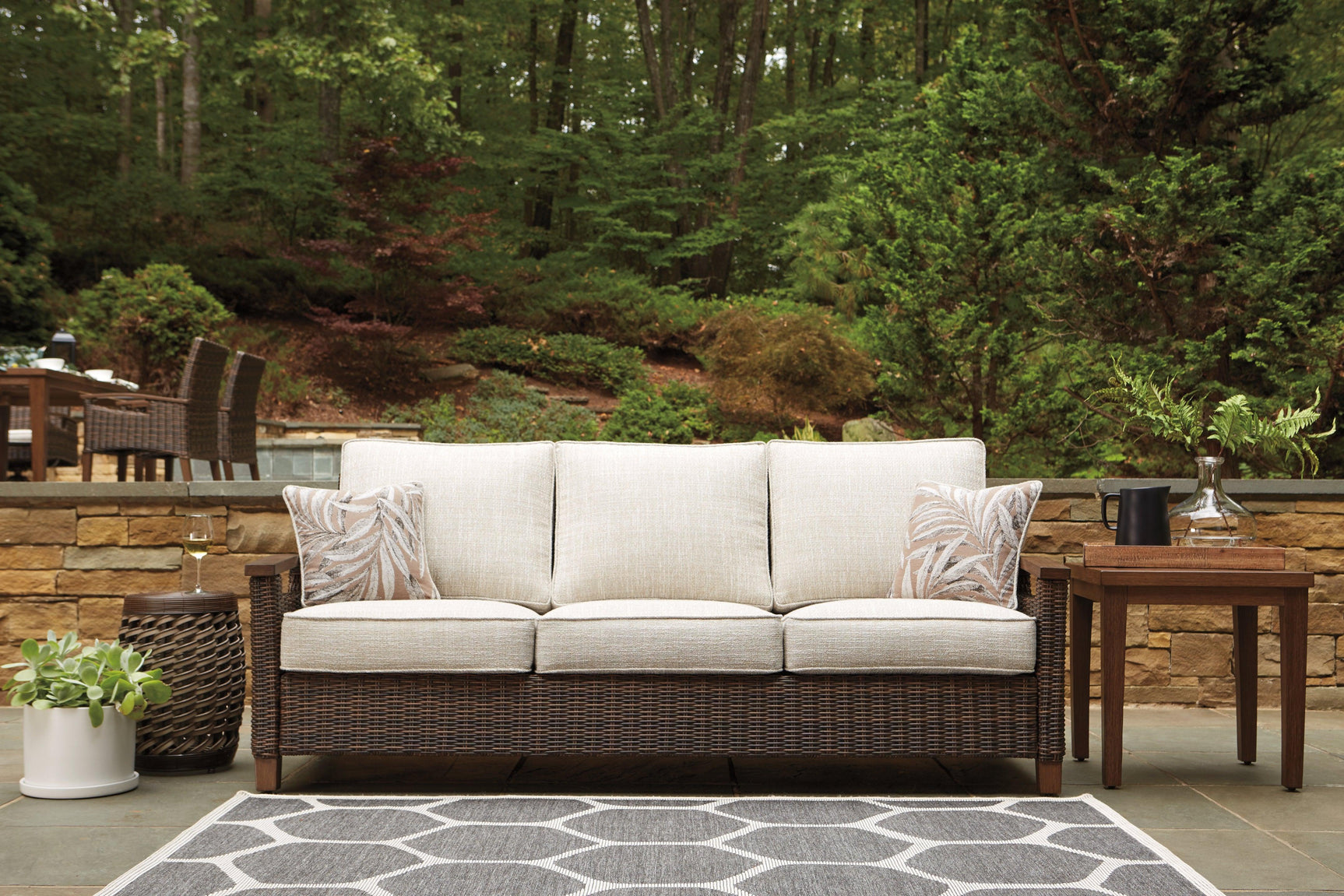 Paradise Trail Medium Brown Outdoor Sofa full product image
