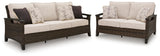 Monterey outdoor sofa head-on angle