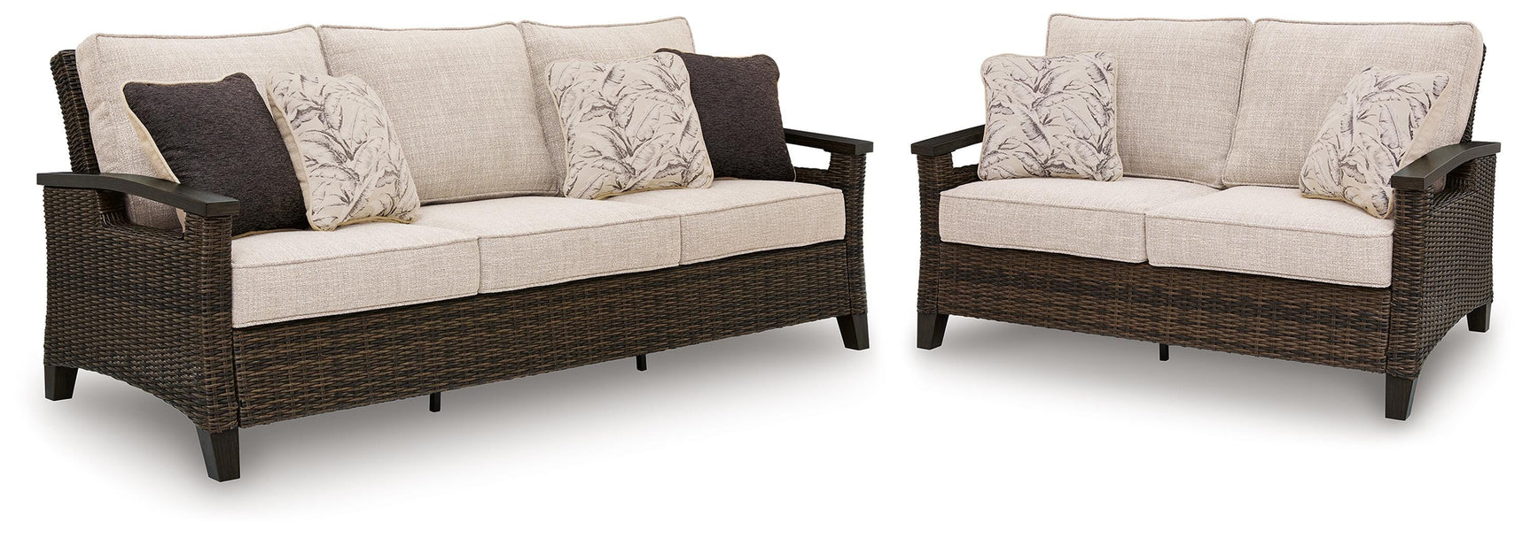Monterey outdoor sofa head-on angle