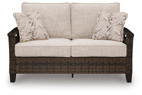 Monterey outdoor sofa head-on view