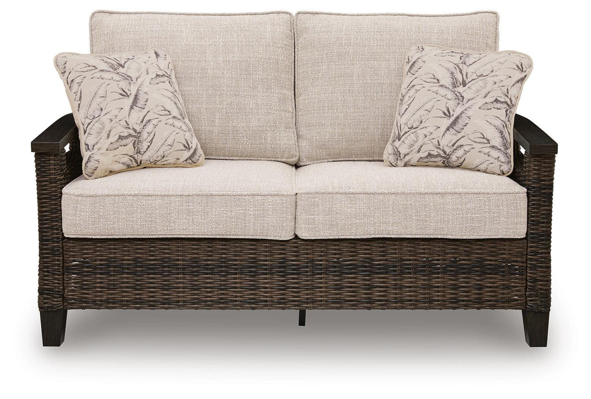 Outdoor loveseat front view