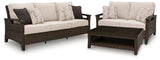 Monterey outdoor loveseat angled view